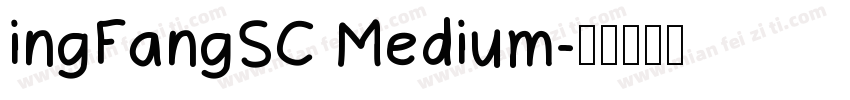 ingFangSC Medium字体转换